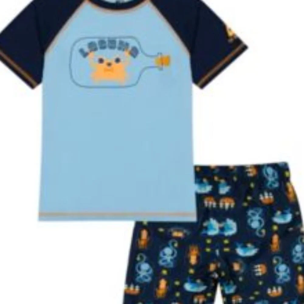 Laguna boy's abbey normal swim set 2-pc short set retail $38